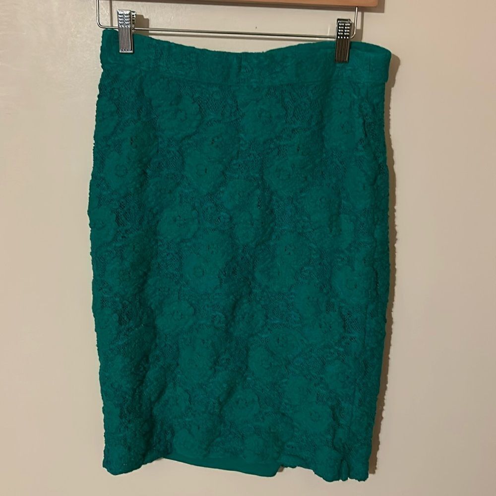 Anthropologie Maeve skirt green a line small